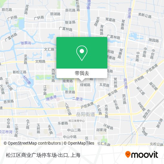 松江区商业广场停车场-出口地图