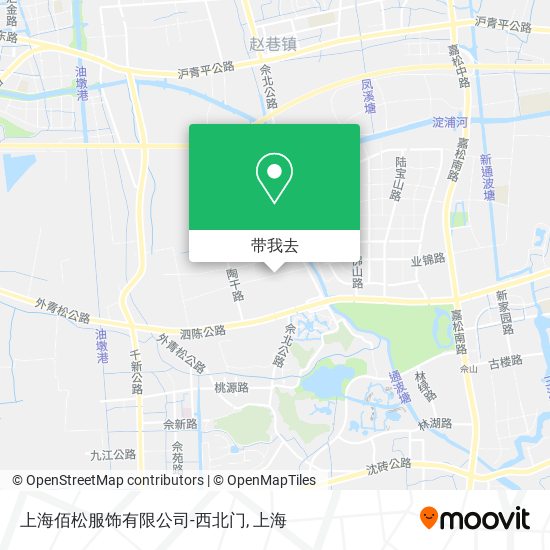 上海佰松服饰有限公司-西北门地图
