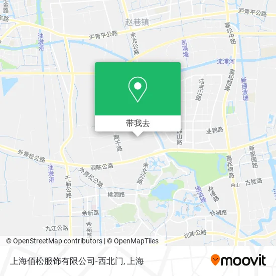 上海佰松服饰有限公司-西北门地图