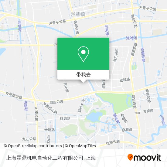 上海霍鼎机电自动化工程有限公司地图