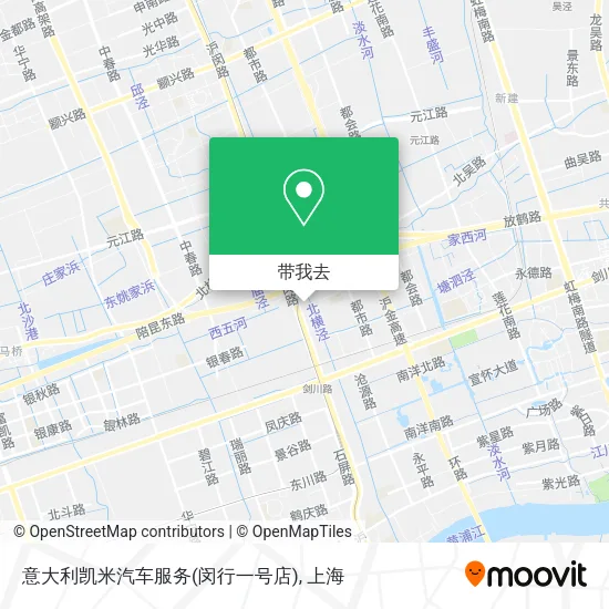 意大利凯米汽车服务(闵行一号店)地图