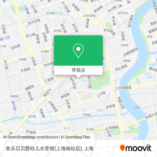 鱼乐贝贝婴幼儿水育馆(上海南站店)地图