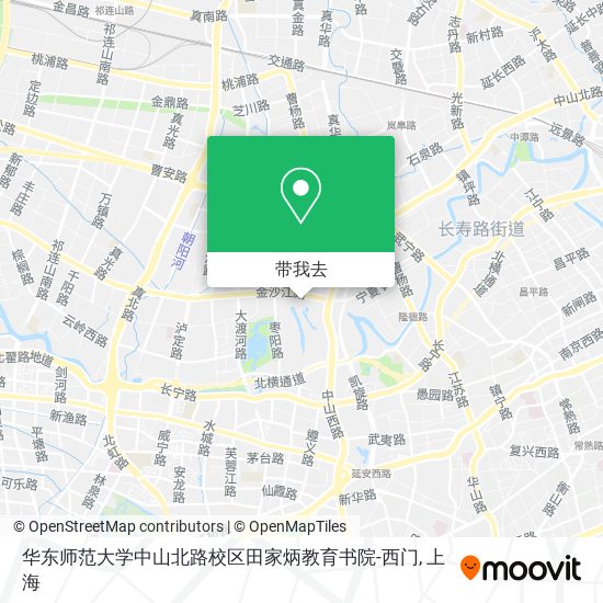 华东师范大学中山北路校区田家炳教育书院-西门地图