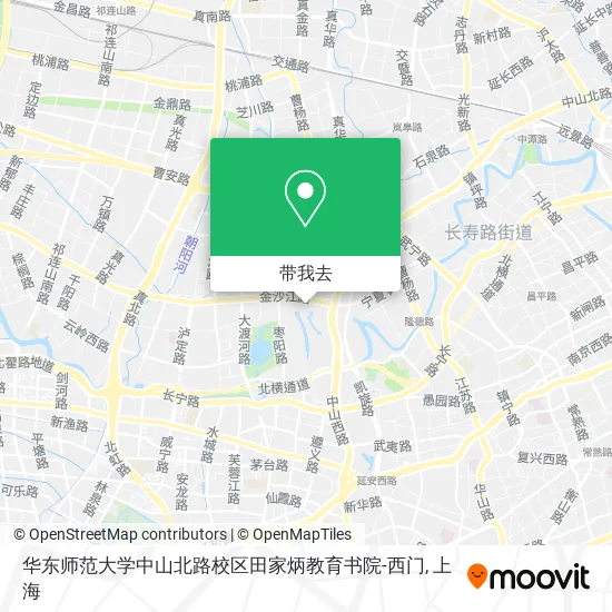 华东师范大学中山北路校区田家炳教育书院-西门地图