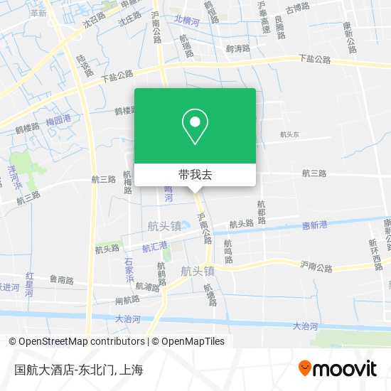 国航大酒店-东北门地图