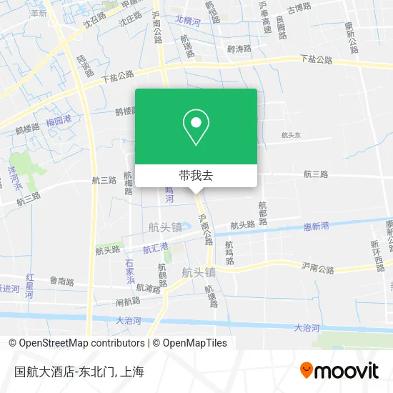 国航大酒店-东北门地图