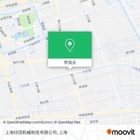 上海结谊机械制造有限公司地图