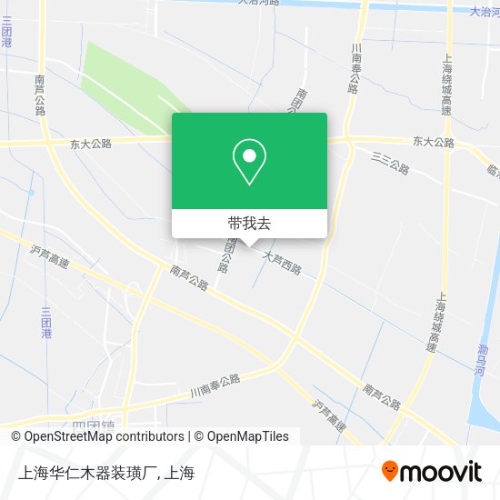 上海华仁木器装璜厂地图