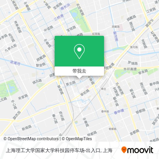 上海理工大学国家大学科技园停车场-出入口地图
