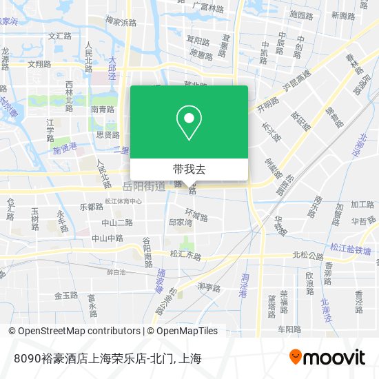 8090裕豪酒店上海荣乐店-北门地图