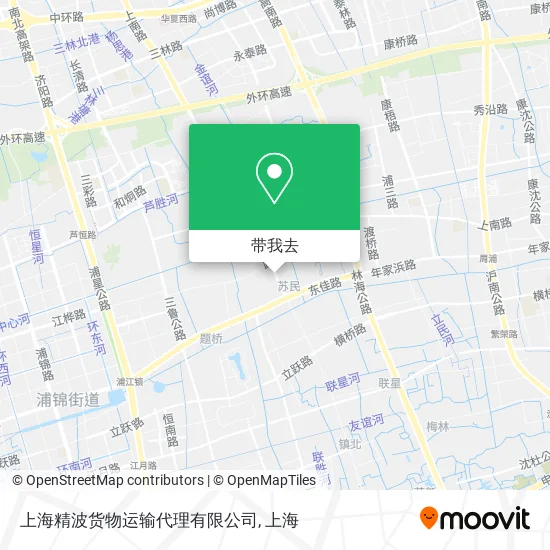 上海精波货物运输代理有限公司地图