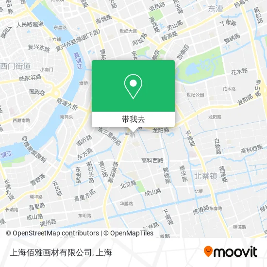 上海佰雅画材有限公司地图