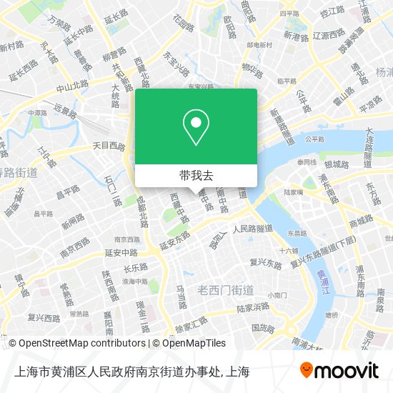 上海市黄浦区人民政府南京街道办事处地图