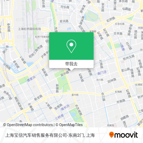 上海宝信汽车销售服务有限公司-东南2门地图