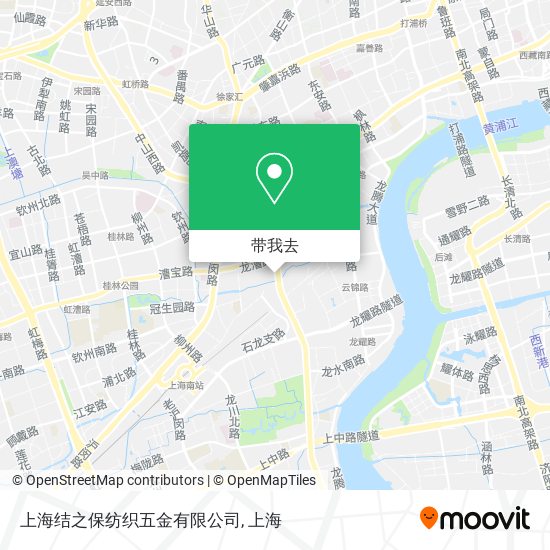 上海结之保纺织五金有限公司地图