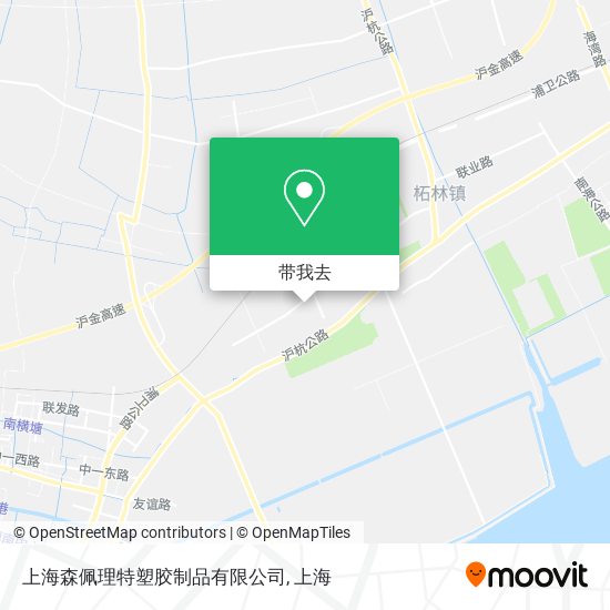 上海森佩理特塑胶制品有限公司地图