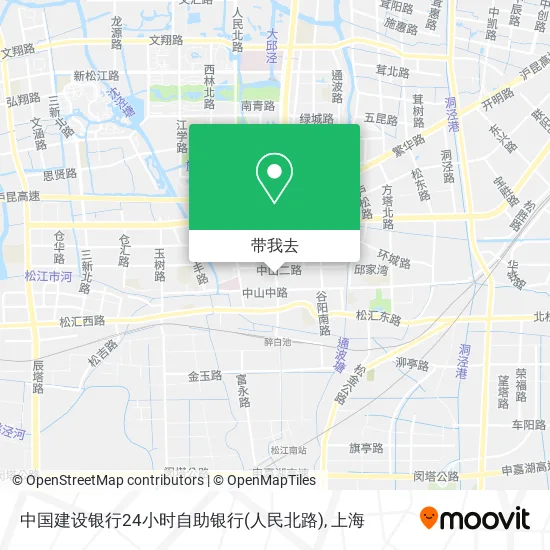 中国建设银行24小时自助银行(人民北路)地图