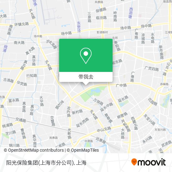 阳光保险集团(上海市分公司)地图