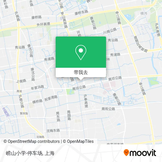 崂山小学-停车场地图
