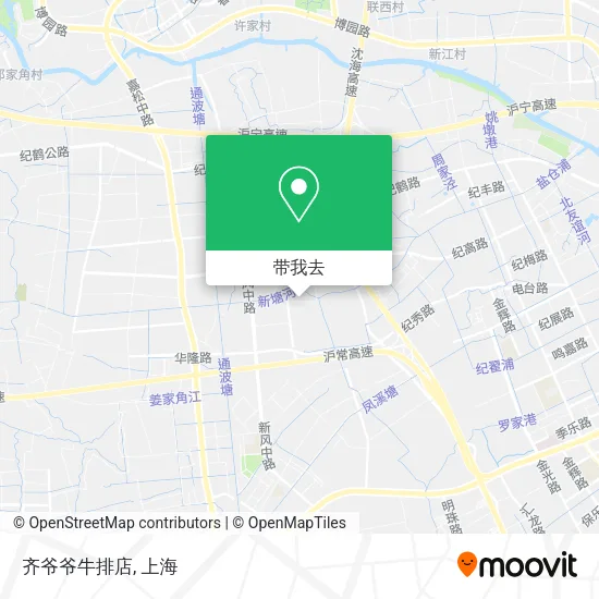 齐爷爷牛排店地图