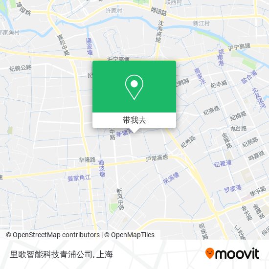 里歌智能科技青浦公司地图