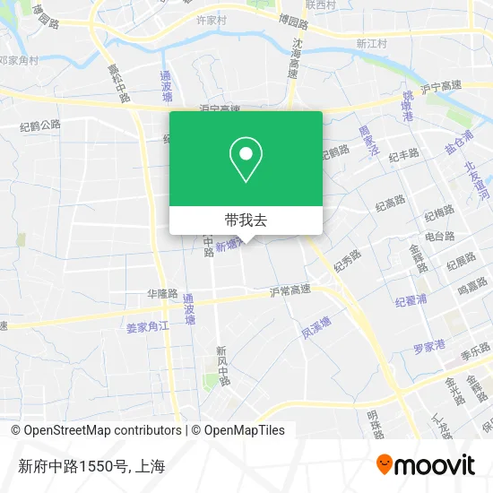 新府中路1550号地图