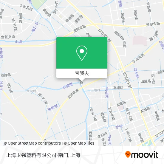 上海卫强塑料有限公司-南门地图
