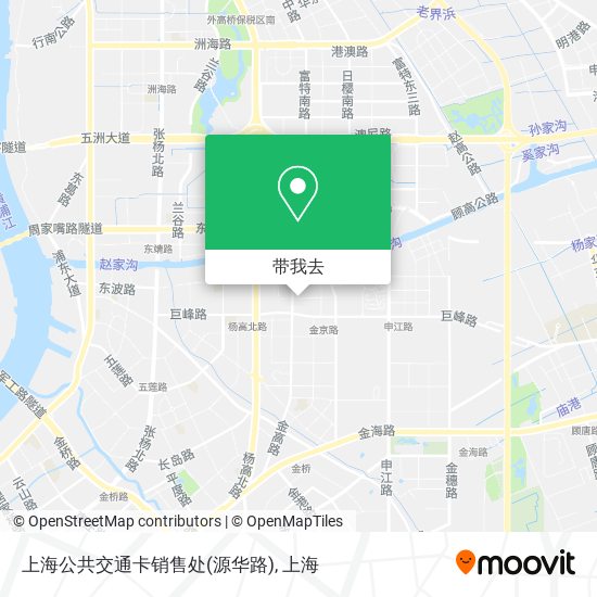 上海公共交通卡销售处(源华路)地图