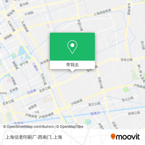 上海信老印刷厂-西南门地图