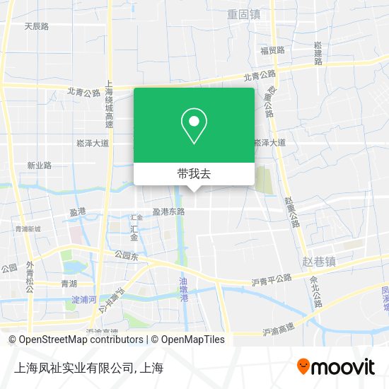 上海凤祉实业有限公司地图