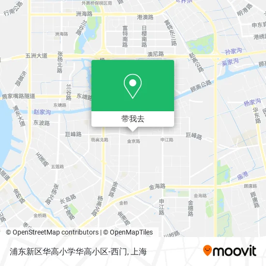 浦东新区华高小学华高小区-西门地图