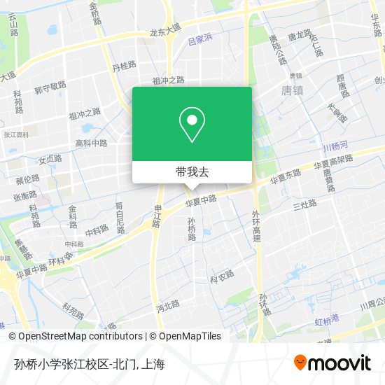孙桥小学张江校区-北门地图