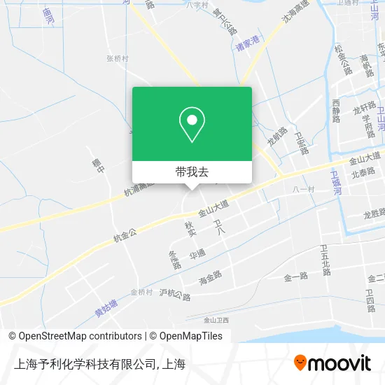 上海予利化学科技有限公司地图