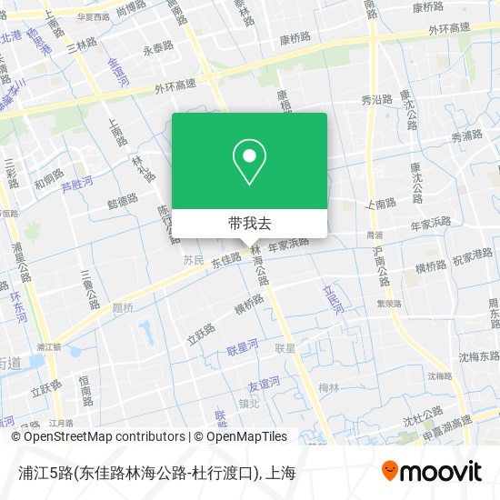 浦江5路(东佳路林海公路-杜行渡口)地图