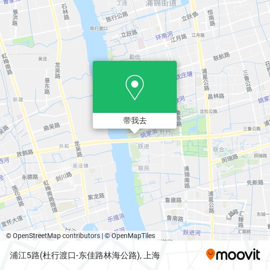 浦江5路(杜行渡口-东佳路林海公路)地图
