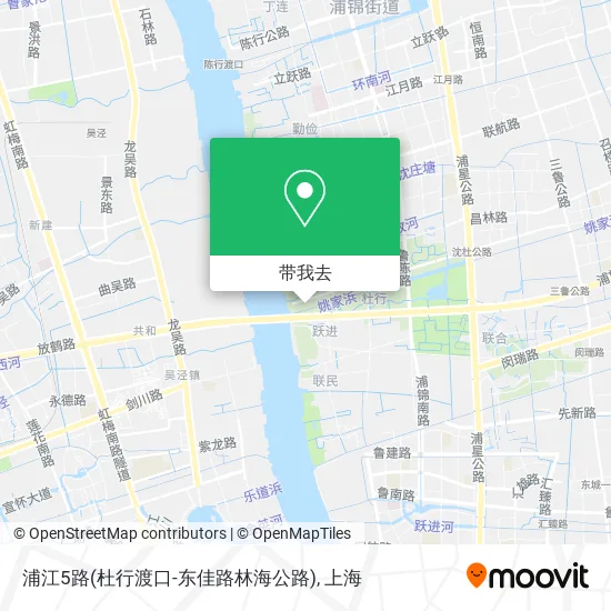 浦江5路(杜行渡口-东佳路林海公路)地图