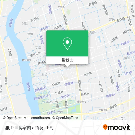 浦江·世博家园五街坊地图
