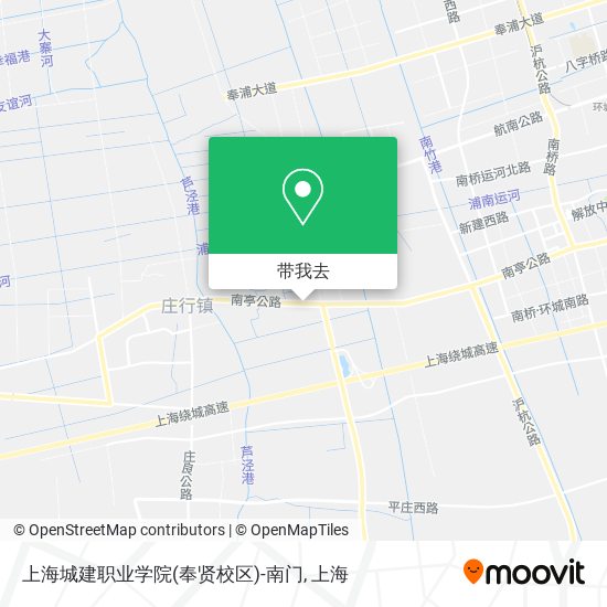 上海城建职业学院(奉贤校区)-南门地图