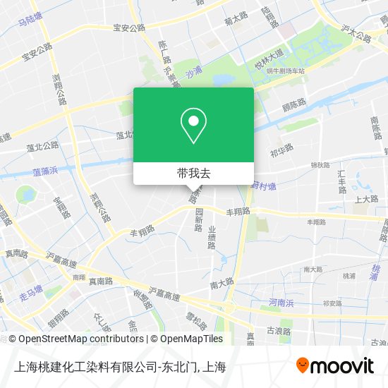 上海桃建化工染料有限公司-东北门地图