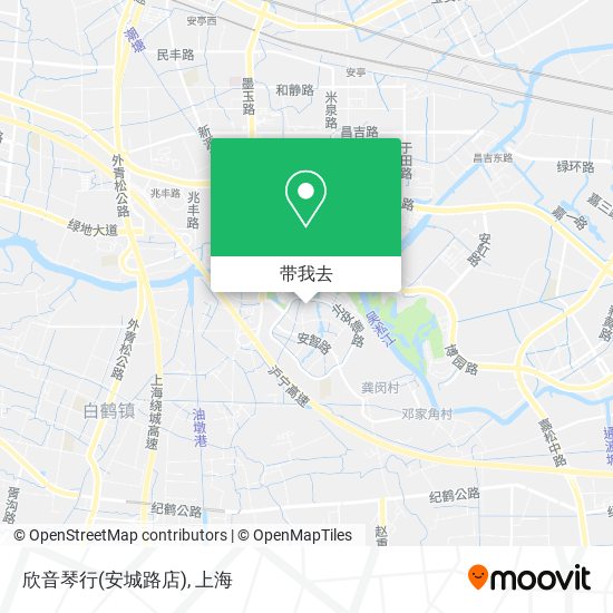 欣音琴行(安城路店)地图