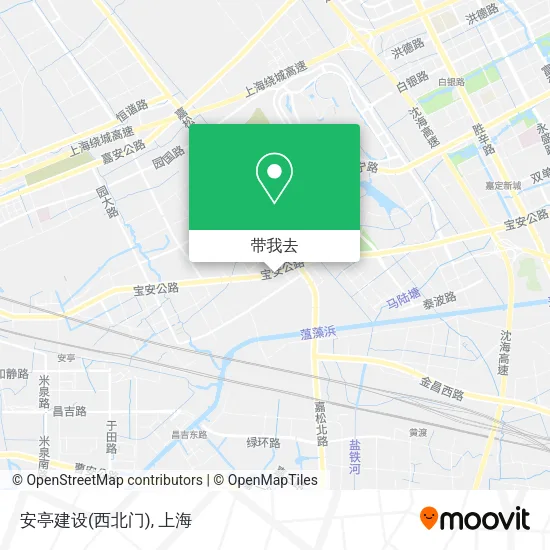 安亭建设(西北门)地图
