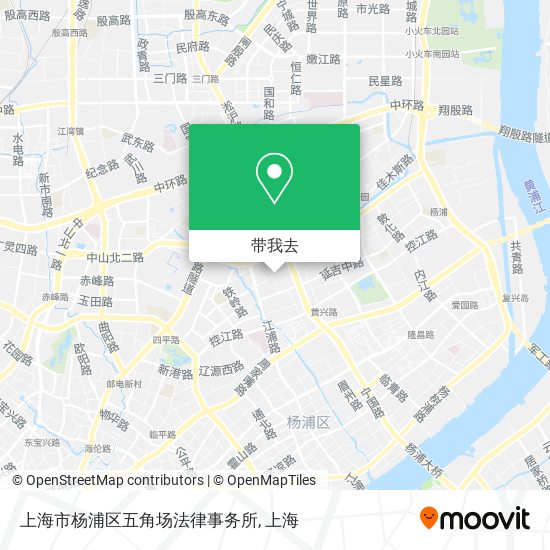 上海市杨浦区五角场法律事务所地图