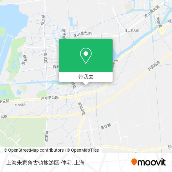 上海朱家角古镇旅游区-仲宅地图