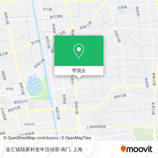金汇镇陆家村老年活动室-南门地图