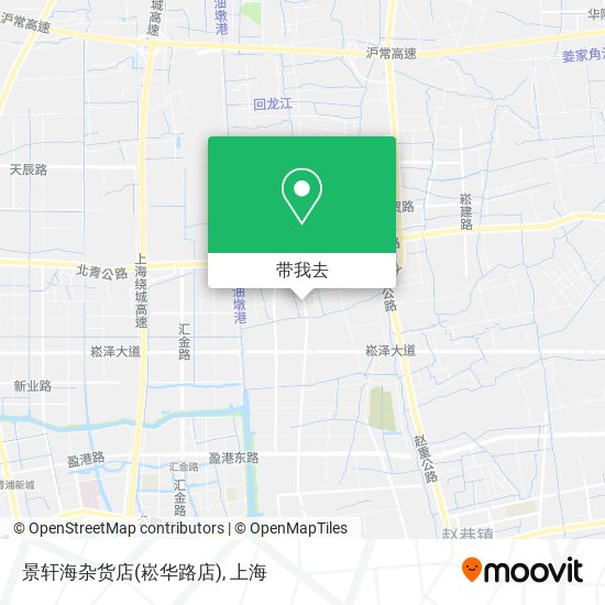 景轩海杂货店(崧华路店)地图