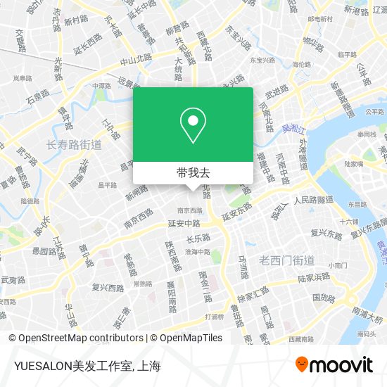 YUESALON美发工作室地图