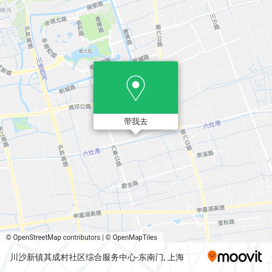 川沙新镇其成村社区综合服务中心-东南门地图