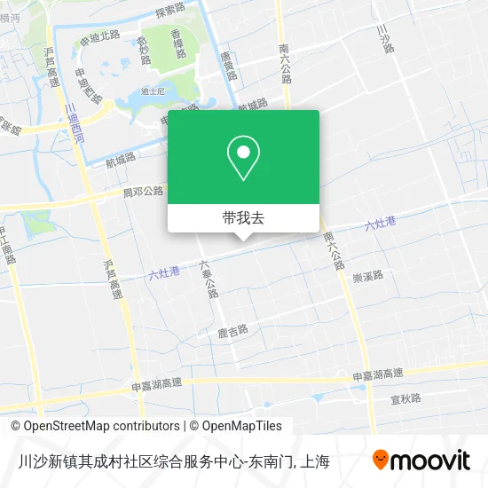 川沙新镇其成村社区综合服务中心-东南门地图