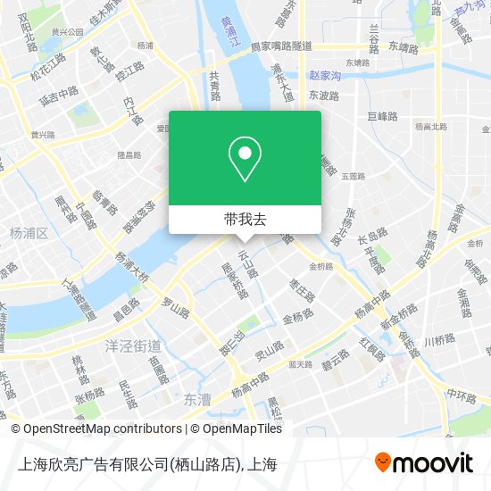 上海欣亮广告有限公司(栖山路店)地图