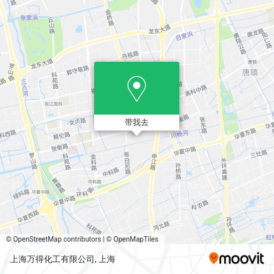 上海万得化工有限公司地图